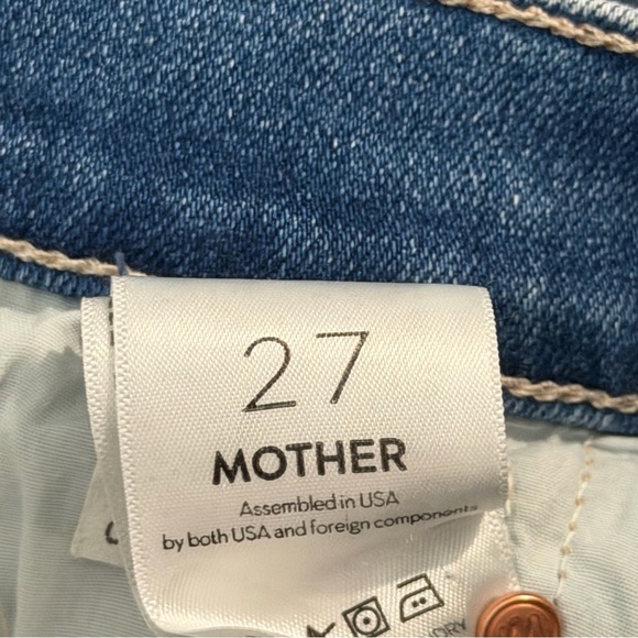 Mother The Tomcat Roller Fray Jeans in A Groovy Kind Of Love Size 27 - Picture 10 of 13